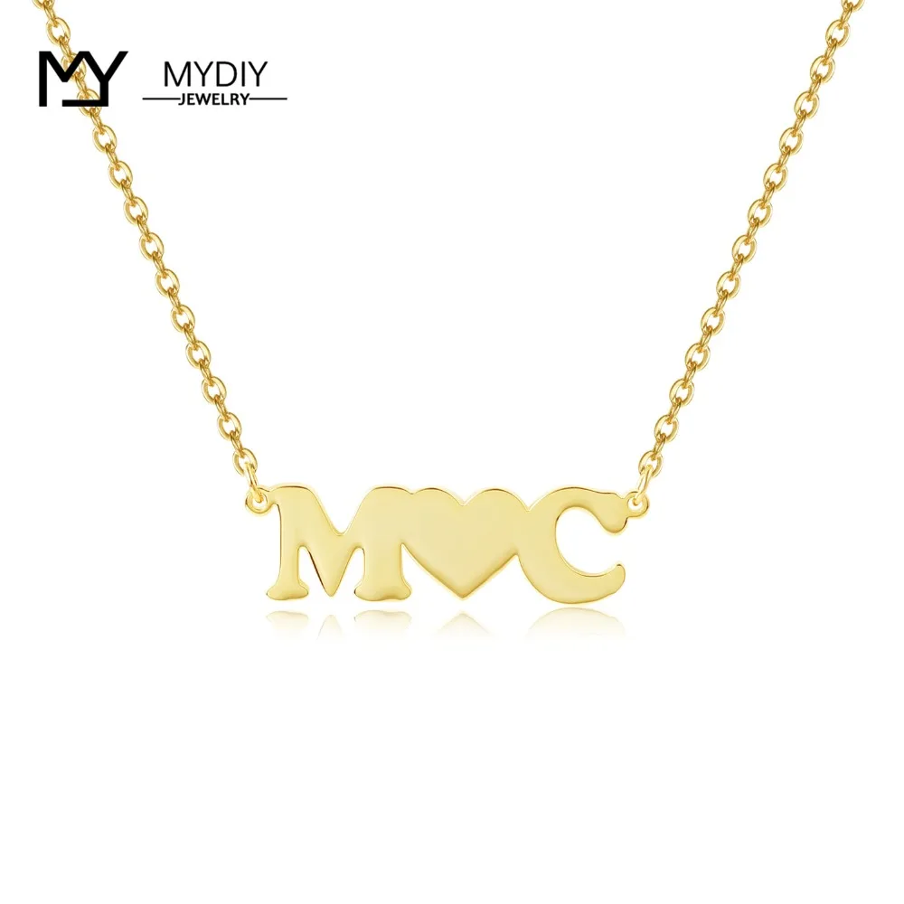 Customize 2 Letters Name Necklace Personalized Gold Nameplate in 925 Sterling Sliver Necklaces For Women Fation Jewelry
Customize 2 Letters Name Necklace Personalized Gold Nameplate in 925 Sterling Sliver Necklaces For Women Fation Jewelry