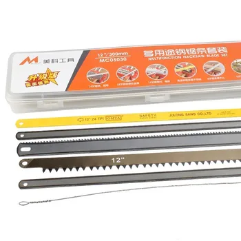 Reciprocating Saw Blades Set 50 Pieces Hacksaw Replacement Alloy Steel for Different Metal Aluminium Plastic Wood Hand Tools
Reciprocating Saw Blades Set 50 Pieces Hacksaw Replacement Alloy Steel for Different Metal Aluminium Plastic Wood Hand Tools