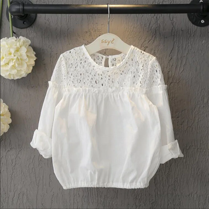 Ywstt Baby pure white cotton shirt Children Lace Hollow Long-sleeved shirt Autumn 2017 new models Girls long-sleeved Wawa Shan
Ywstt Baby pure white cotton shirt Children Lace Hollow Long-sleeved shirt Autumn 2017 new models Girls long-sleeved Wawa Shan