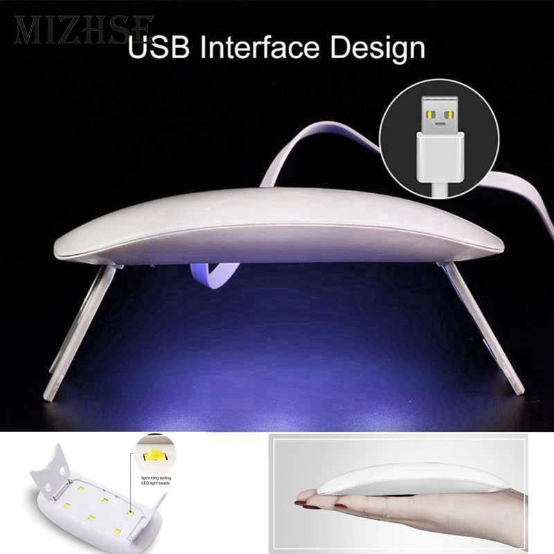 MIZHSE 6W Nail Lamp For Gel Varnish Portable Mini USB Cable UV LED Nail Polish Apparatus Dryers Nails Manicure Dryer Nail Art
MIZHSE 6W Nail Lamp For Gel Varnish Portable Mini USB Cable UV LED Nail Polish Apparatus Dryers Nails Manicure Dryer Nail Art