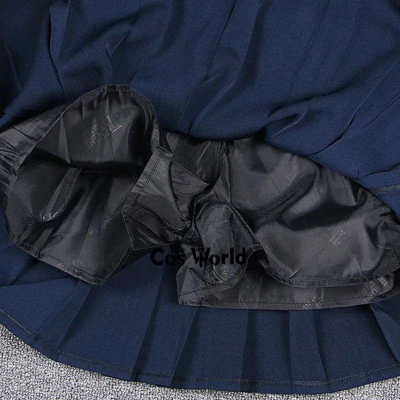 Damenmode High Waist Plissee Rock Schuluniform Karierter Rock elastischer Rock Cosplay Kostüm 29