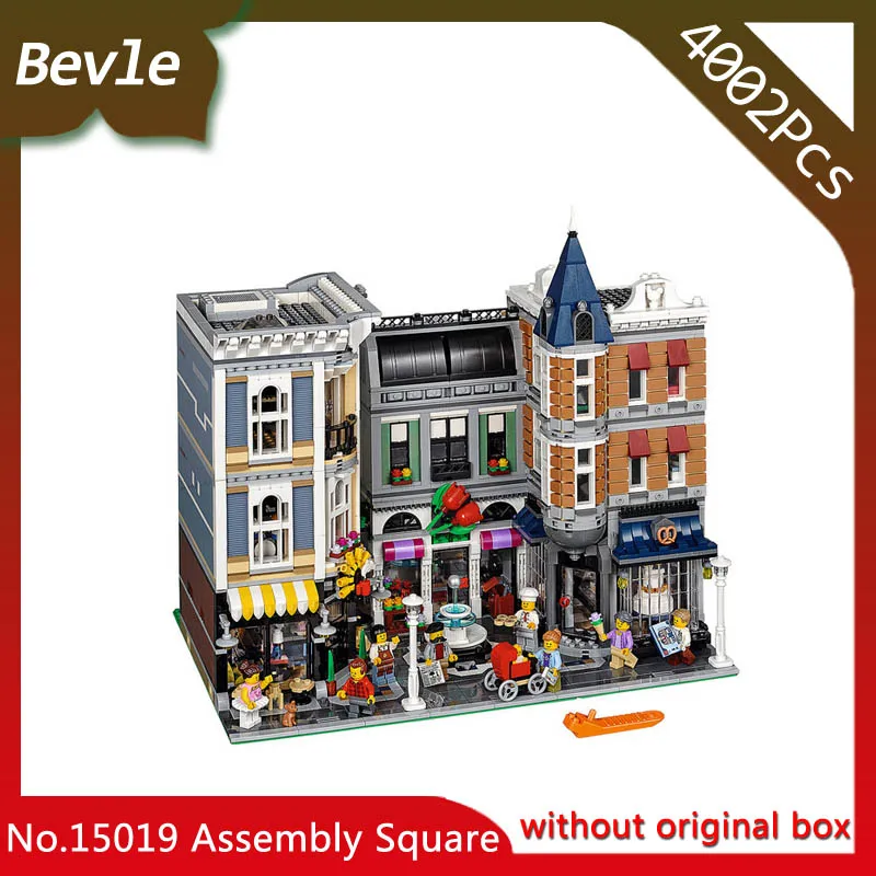 

Lepin 15019 The Assembly Square Set MOC Creative Series 4002pcs Building Blocks Bricks Toys Small piece block 10255 Doinbby