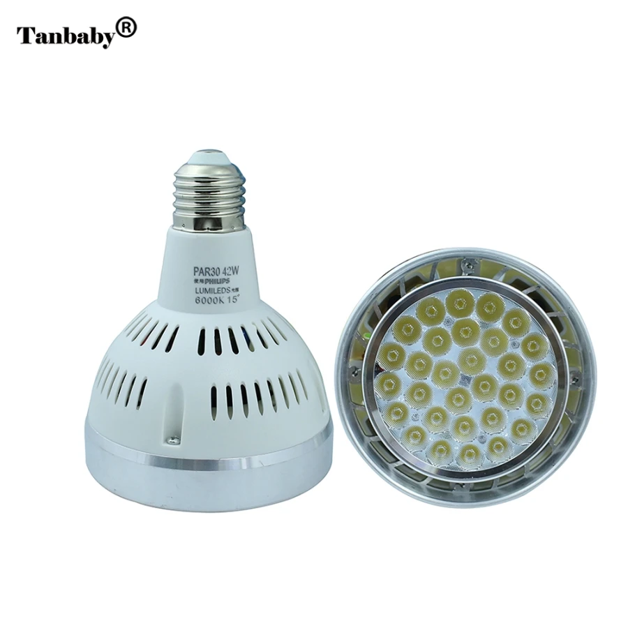 Tanbaby Led Lamp E27 Spotlight Par30 42W LED Lamp Bulb light fan inside AC220V Led Lighting Warm/Cool/White For Home lighting
Tanbaby Led Lamp E27 Spotlight Par30 42W LED Lamp Bulb light fan inside AC220V Led Lighting Warm/Cool/White For Home lighting