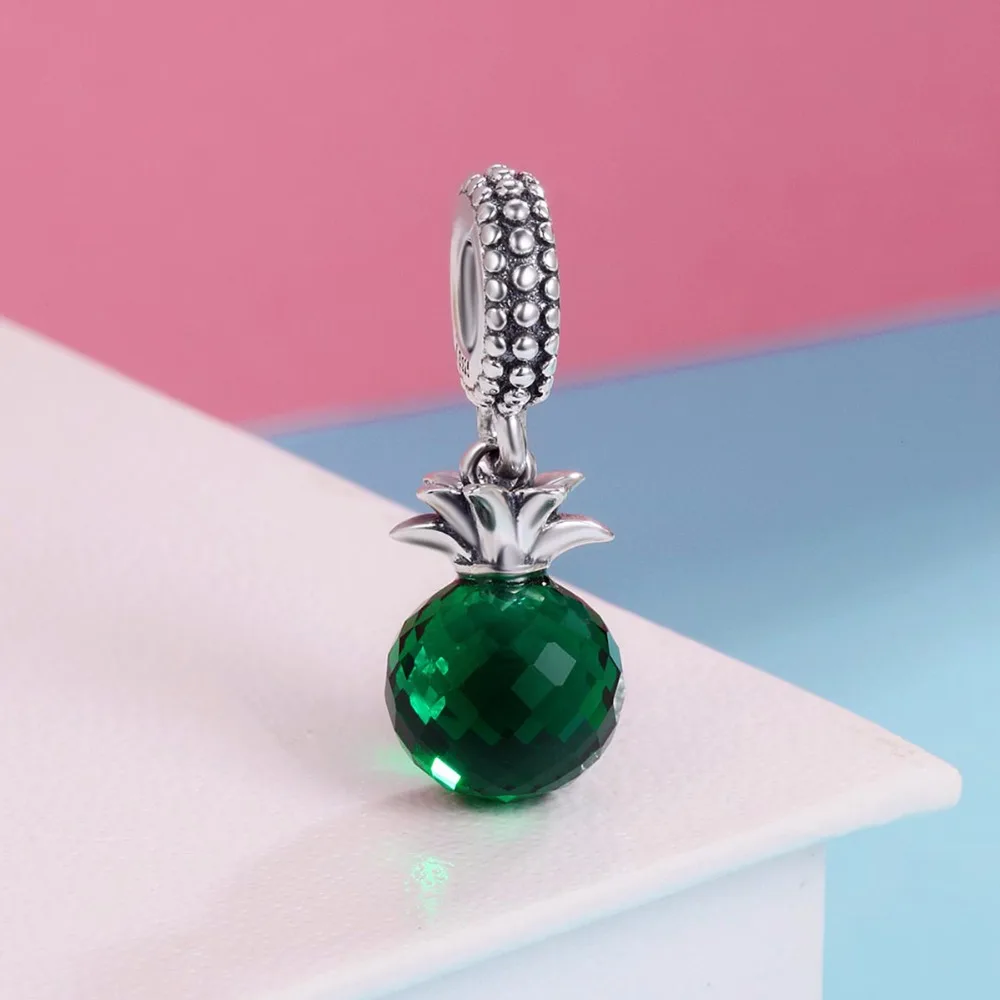 WOSTU 2019 Pure 925 Sterling Silver Green Glass Beads Pineapple Charm Pendant For Women Bracelet And Necklace Accessories BKC358
WOSTU 2019 Pure 925 Sterling Silver Green Glass Beads Pineapple Charm Pendant For Women Bracelet And Necklace Accessories BKC358