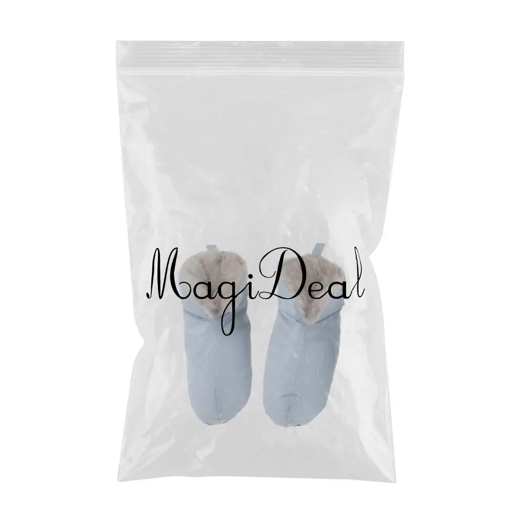 Unisex Cotton Duvet Duck Down Slippers Boots Soft Warm Feet Cover for Camping Tent Sleeping Bag Footwear