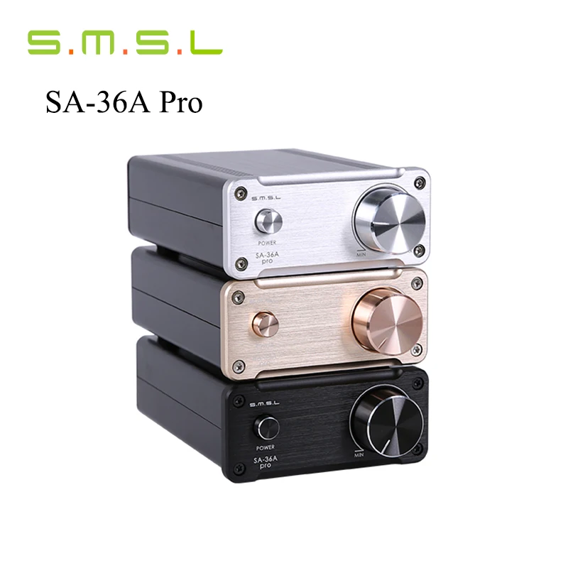 

SMSL SA-36A Pro Amplifiers AMP 20WX2 TDA7492PE HIfi Audio Digital Amplifier Class d Power Amplifier With 12V Power Supply Black