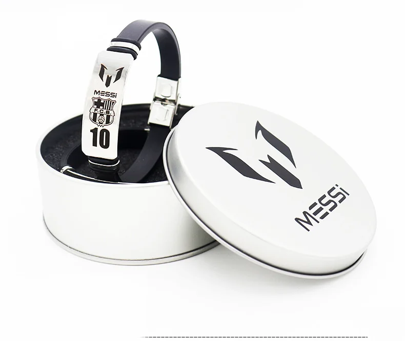 3pcs new arrival football sports bracelet silicone wristband rubber bangle with metal box as messi fans
3pcs new arrival football sports bracelet silicone wristband rubber bangle with metal box as messi fans