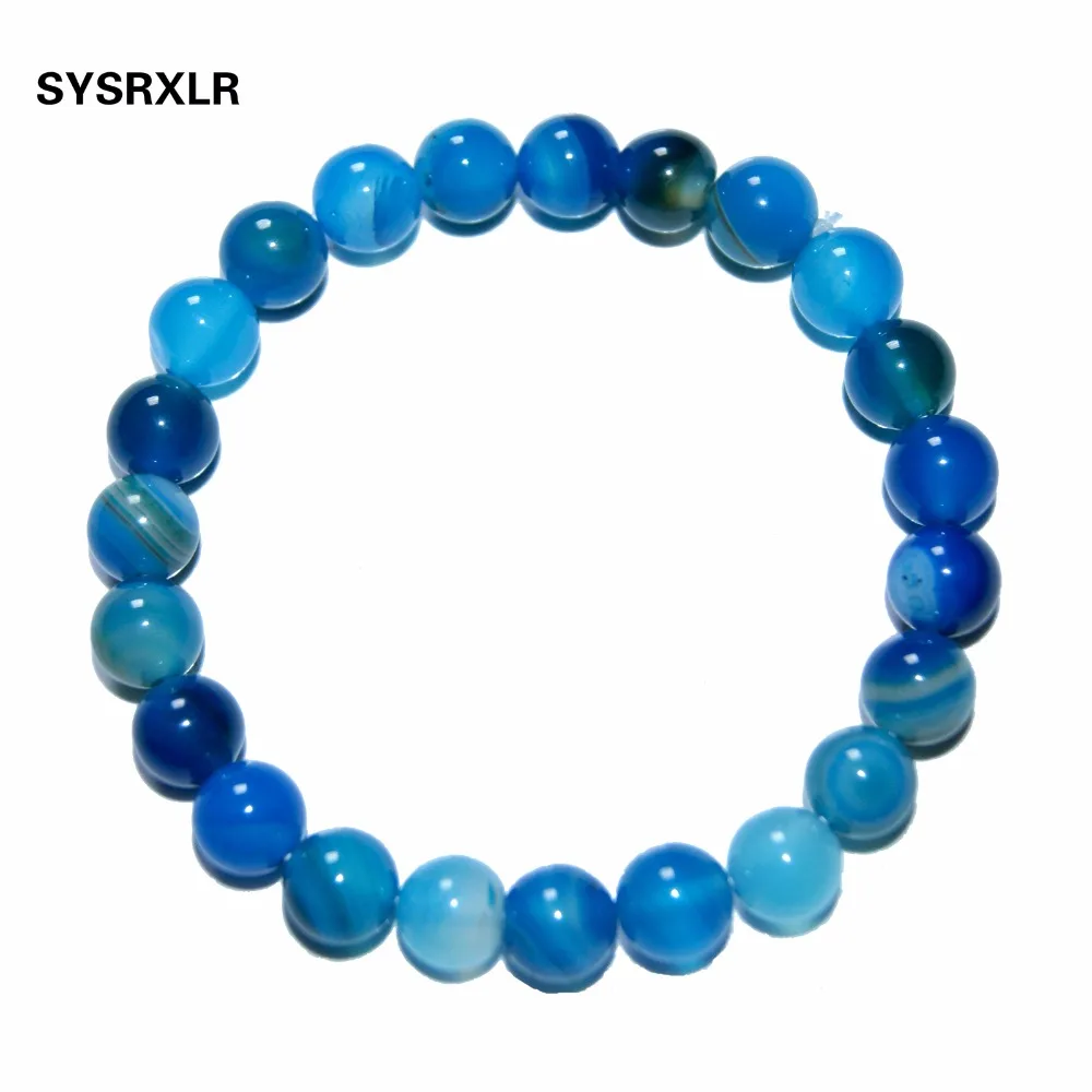 Wholesale 19 Crystal Onyx Jades Bead Bracelet Natural Stone Elastic Yoga Bracelets For Men Women Mujer Pulseras Fashion Jewelry | Украшения