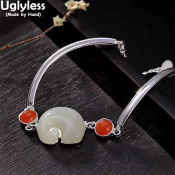 Uglyless Real 925 Silver Elephants Jewelry Sets Agate Jade Elephant Bracelet Ring Pendant Earrings Fine Jewelry for Women Bijoux
Uglyless Real 925 Silver Elephants Jewelry Sets Agate Jade Elephant Bracelet Ring Pendant Earrings Fine Jewelry for Women Bijoux