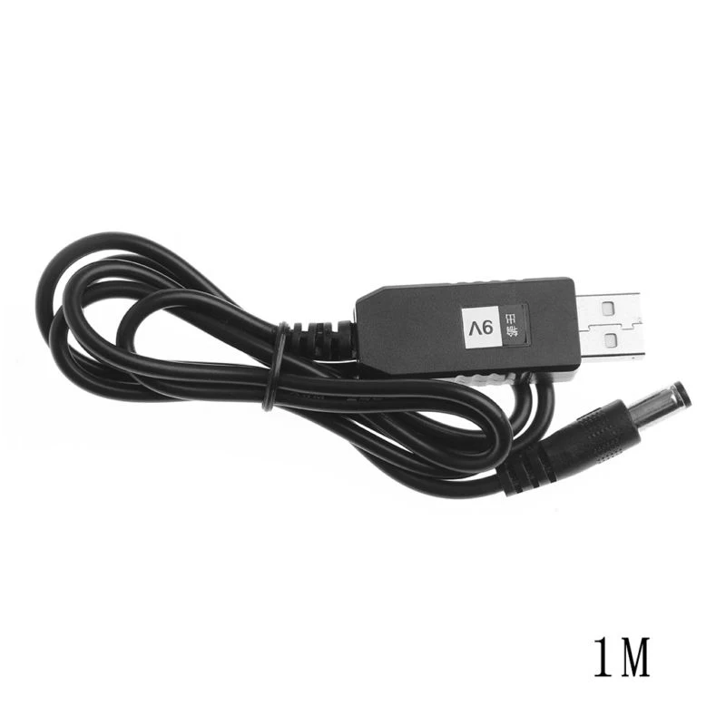 2A Cable USB Connector Converter 2.1x5.5mm Male 1M/3Ft Black DC 5V to DC 9V 12V Module High quality Sale Stock
2A Cable USB Connector Converter 2.1x5.5mm Male 1M/3Ft Black DC 5V to DC 9V 12V Module High quality Sale Stock