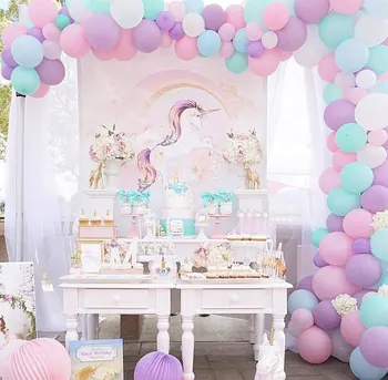 DIY Unicorn Rainbow Balloon Garland Kit - mixed 5" 10" balloon,free send balloon decorating strip,glue dots
DIY Unicorn Rainbow Balloon Garland Kit - mixed 5" 10" balloon,free send balloon decorating strip,glue dots