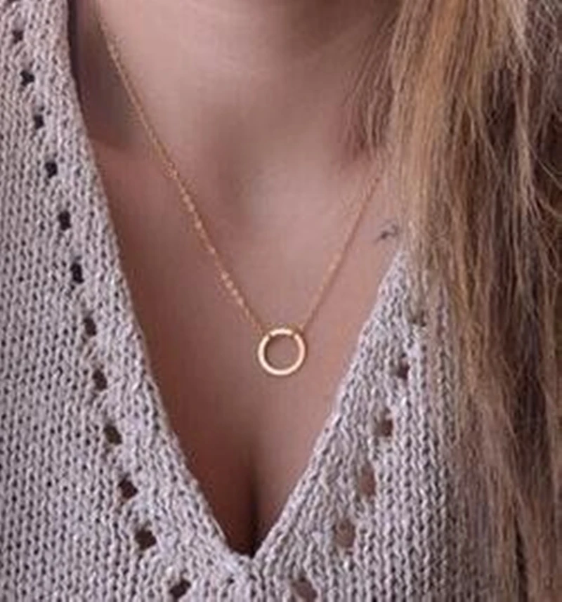 hot sales simple gold color necklace circular pendant gold color necklace delicate gold color necklace free shipping
hot sales simple gold color necklace circular pendant gold color necklace delicate gold color necklace free shipping