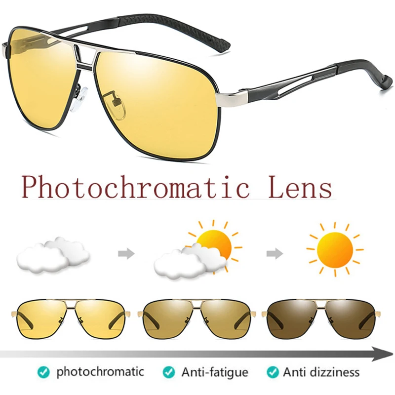 Polarized Aluminium Day Night Photochromic Sunglasses Mens Sunglasses for Drivers Male Safety Driving Fishing Transition Glasses
Polarized Aluminium Day Night Photochromic Sunglasses Mens Sunglasses for Drivers Male Safety Driving Fishing Transition Glasses