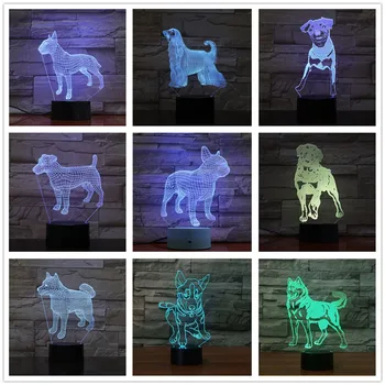 German Shepherd Bulldog Poodle Jack Russell Terrier Rottweiler Dobermann 3D Visual Illusion Lamp Kids Night Light Dog Style Lamp
German Shepherd Bulldog Poodle Jack Russell Terrier Rottweiler Dobermann 3D Visual Illusion Lamp Kids Night Light Dog Style Lamp