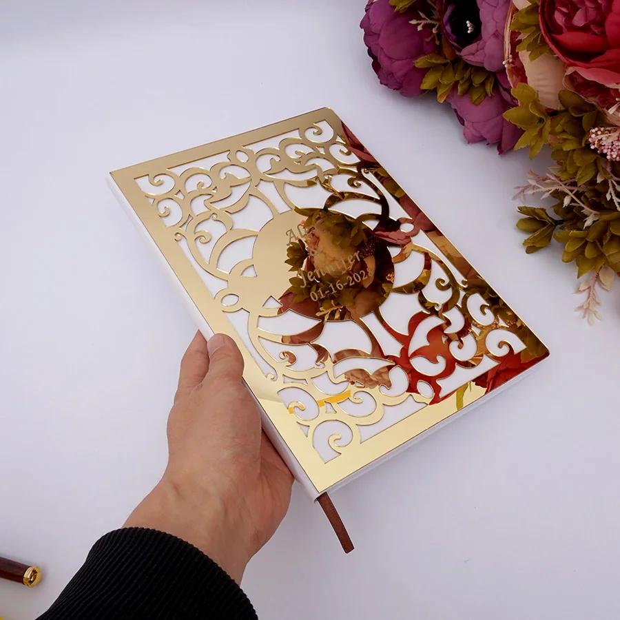 Wedding Signature Guest Book White Blank Personalized Custom Hollow Out Check in Books Party Decor Favors 26X19cm Album
Wedding Signature Guest Book White Blank Personalized Custom Hollow Out Check in Books Party Decor Favors 26X19cm Album