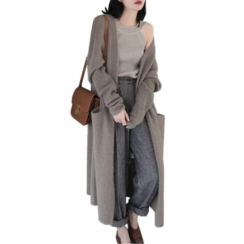 Korean Fashion Womens Long Cardigan Long Sleeve 2018 Autumn Winter Long Cardigan Coat Knitted Oversized Cardigan Sweater female
Korean Fashion Womens Long Cardigan Long Sleeve 2018 Autumn Winter Long Cardigan Coat Knitted Oversized Cardigan Sweater female