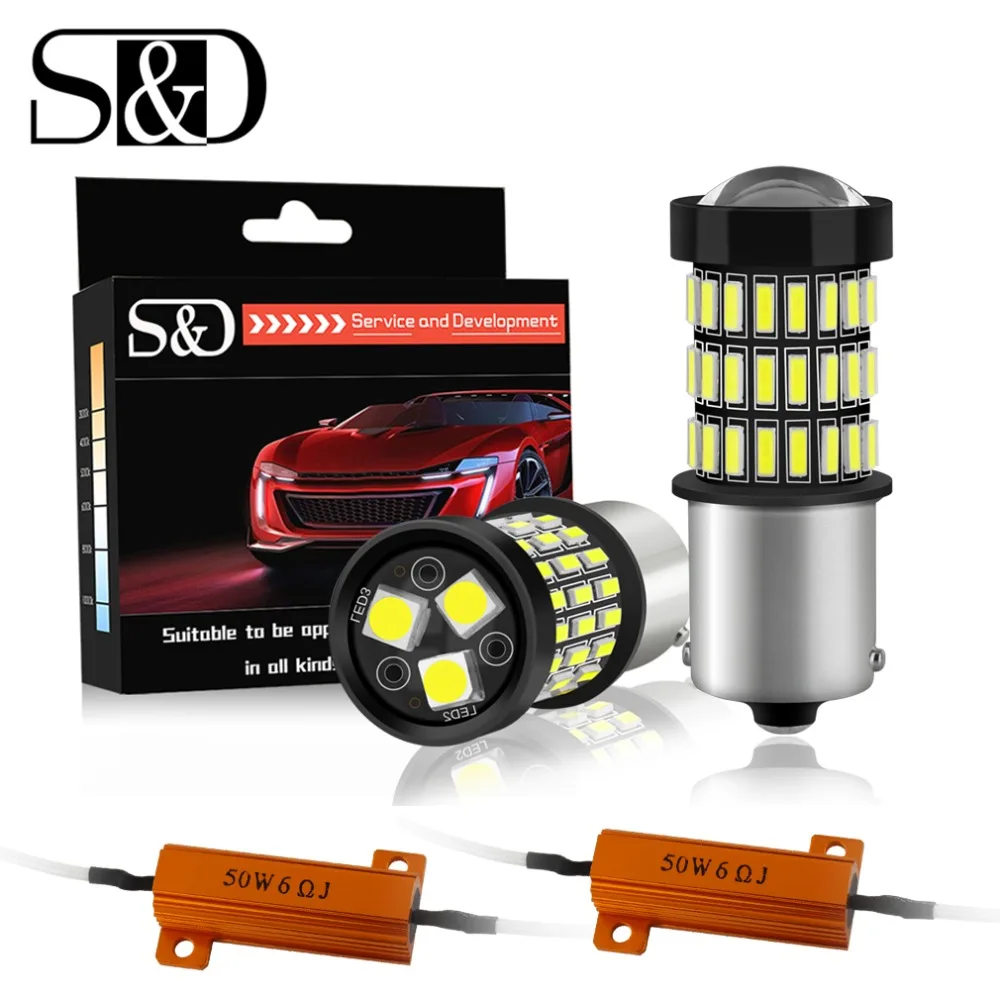 2Pcs 1156 BA15S P21W LED BAU15S PY21W BAY15D LED 1157 P21/5W R5W Canbus No Error Auto Lamp Bulbs Car LED Light 12V - 24V
2Pcs 1156 BA15S P21W LED BAU15S PY21W BAY15D LED 1157 P21/5W R5W Canbus No Error Auto Lamp Bulbs Car LED Light 12V - 24V