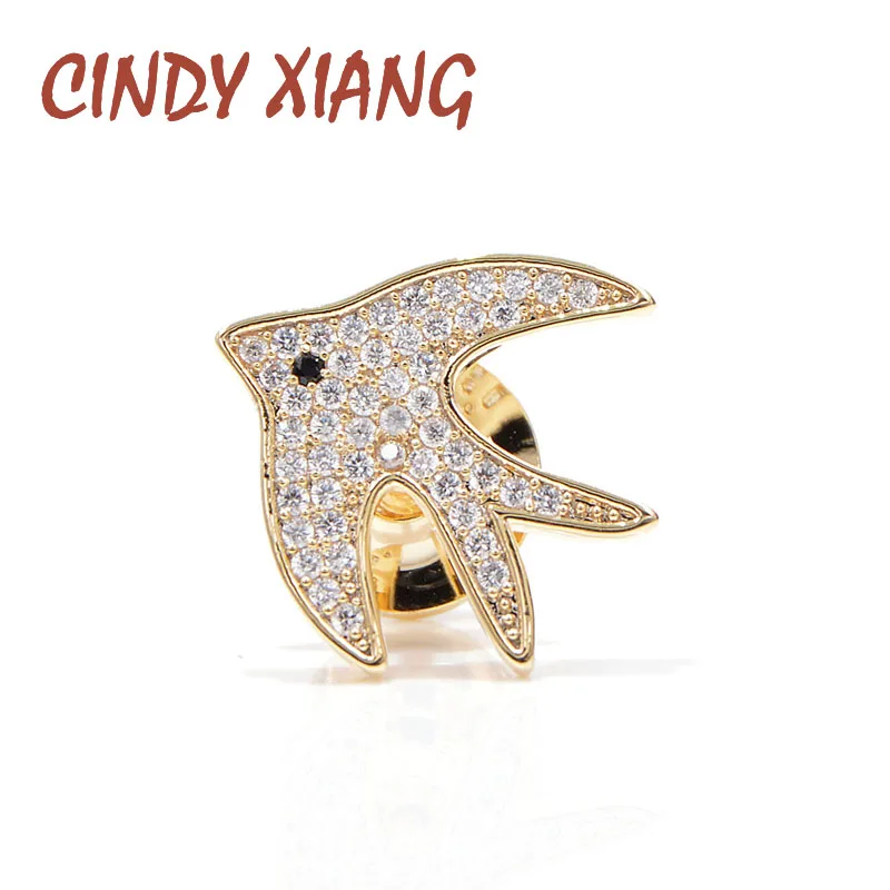 CINDY XIANG 2 Colors Available Cubic Zircon Swallow Collar Brooches Women and Men Suit Accessories Copper Jewelry Fashion Brooch
CINDY XIANG 2 Colors Available Cubic Zircon Swallow Collar Brooches Women and Men Suit Accessories Copper Jewelry Fashion Brooch