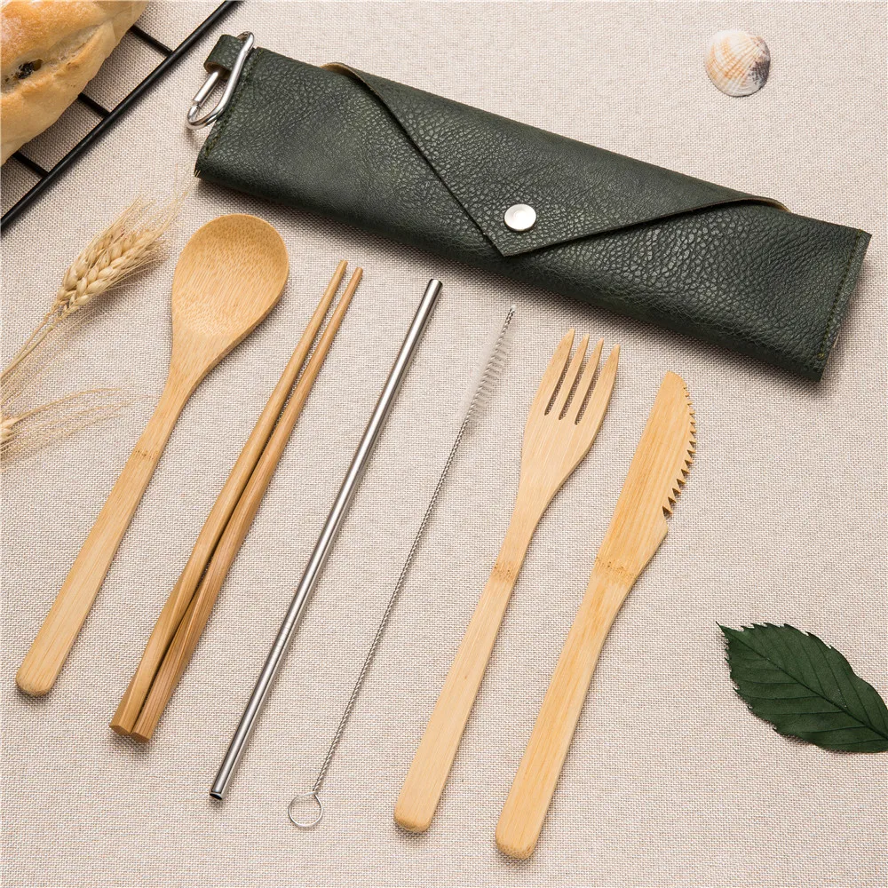 2019new korean tableware wooden portable cutlery set chopsticks forks knives spoons metal straw with close bag for cutlery set
2019new korean tableware wooden portable cutlery set chopsticks forks knives spoons metal straw with close bag for cutlery set