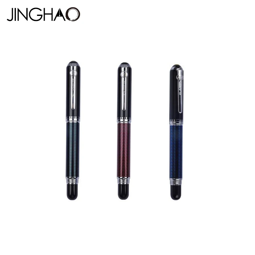 Green Red Blue Wavy Rollerball Pen Duke 669 Silver Clip Rotating Cap Metal 0.5mm Student Writing Pens with an Original Box
Green Red Blue Wavy Rollerball Pen Duke 669 Silver Clip Rotating Cap Metal 0.5mm Student Writing Pens with an Original Box