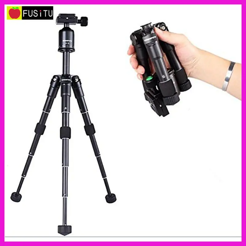 fusitu Lightweight Professional Portable Travel Aluminum Camera Tripod Desktop Mini Tripod Kit with Ball Head for DSLR Camera
fusitu Lightweight Professional Portable Travel Aluminum Camera Tripod Desktop Mini Tripod Kit with Ball Head for DSLR Camera