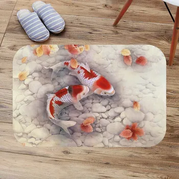 Fancy carp&Koi Bath Mats Anti Slip Toilet Rug Kitchen Bedroom Carpet Custom Doormat Soft Bathroom Door Mat alfombra bano
Fancy carp&Koi Bath Mats Anti Slip Toilet Rug Kitchen Bedroom Carpet Custom Doormat Soft Bathroom Door Mat alfombra bano