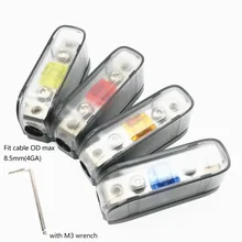5 teile/los Zink-legierung 4AWG 8AWG In Out Mini ANL Klinge Auto Audio Sicherung Halter 60A 80A 100A(China)