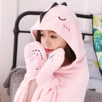 Cartoon Dinosaur Soft Hooded Cloak Air Condition Blanket Plush Toy Girls Birthday Christmas Gift #1051
Cartoon Dinosaur Soft Hooded Cloak Air Condition Blanket Plush Toy Girls Birthday Christmas Gift #1051