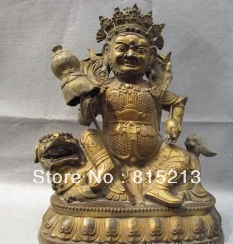Bi004092 19 "Китайский, буддийский из бронзы позолоченный резной лев Zambala Vaishravana статуя Будды
Bi004092 19 "Китайский, буддийский из бронзы позолоченный резной лев Zambala Vaishravana статуя Будды
