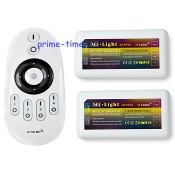 1x Milight 2.4Ghz 4-Zone Wireless RF remote + 2x WW/CW LED Controller For Warm/Cold dual white Led Strip Light Free shipping
1x Milight 2.4Ghz 4-Zone Wireless RF remote + 2x WW/CW LED Controller For Warm/Cold dual white Led Strip Light Free shipping