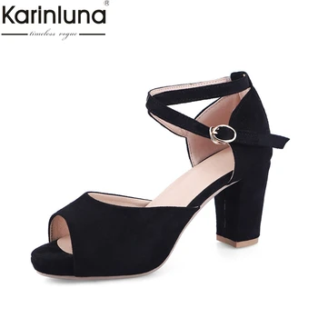 KarinLuna Fashion Arrivals high Heels Peep Toe Party elegant women's Pumps Woman Shoes Black Pink Shoes Woman sandals
KarinLuna Fashion Arrivals high Heels Peep Toe Party elegant women's Pumps Woman Shoes Black Pink Shoes Woman sandals