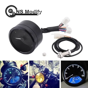 NS Modify Universal Digital Motorcycle Speedometer Odometer Techometer Gauge Dual Speed LCD Screen Fits For 1-4 Cylinders
NS Modify Universal Digital Motorcycle Speedometer Odometer Techometer Gauge Dual Speed LCD Screen Fits For 1-4 Cylinders