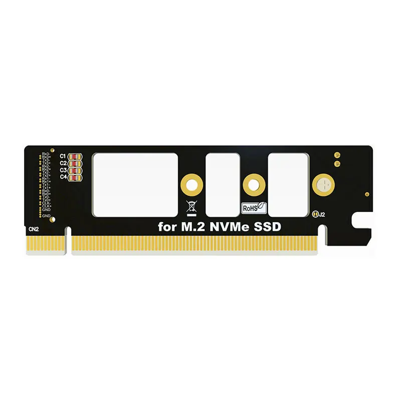 R43A M.2 NVMe/Ultra NVMe SSD NGFF PCI Express 3.0 X16 adapter M.Key Card M.2 2242-2260-2280 SSD PCI-E 3.0 x4 32G.s FULL SPEED
R43A M.2 NVMe/Ultra NVMe SSD NGFF PCI Express 3.0 X16 adapter M.Key Card M.2 2242-2260-2280 SSD PCI-E 3.0 x4 32G.s FULL SPEED