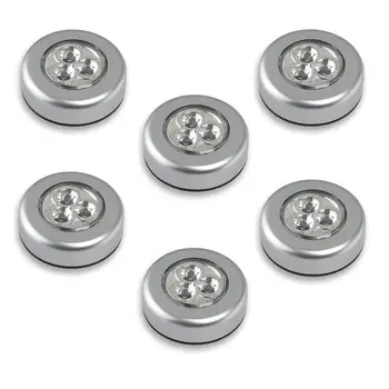 6pcs Battery Powered Click 3-LED Push Light Lamp Led Novelty Wall Light Kitchen Cabinet Closet Car FREE SHIPPING
6pcs Battery Powered Click 3-LED Push Light Lamp Led Novelty Wall Light Kitchen Cabinet Closet Car FREE SHIPPING