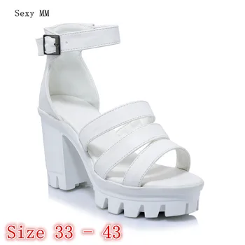 Summer Pumps Women Peep Toe High Heels Platform Gladiator Sandals Woman High Heel Shoes Small Plus Size 33 - 40 41 42 43
Summer Pumps Women Peep Toe High Heels Platform Gladiator Sandals Woman High Heel Shoes Small Plus Size 33 - 40 41 42 43