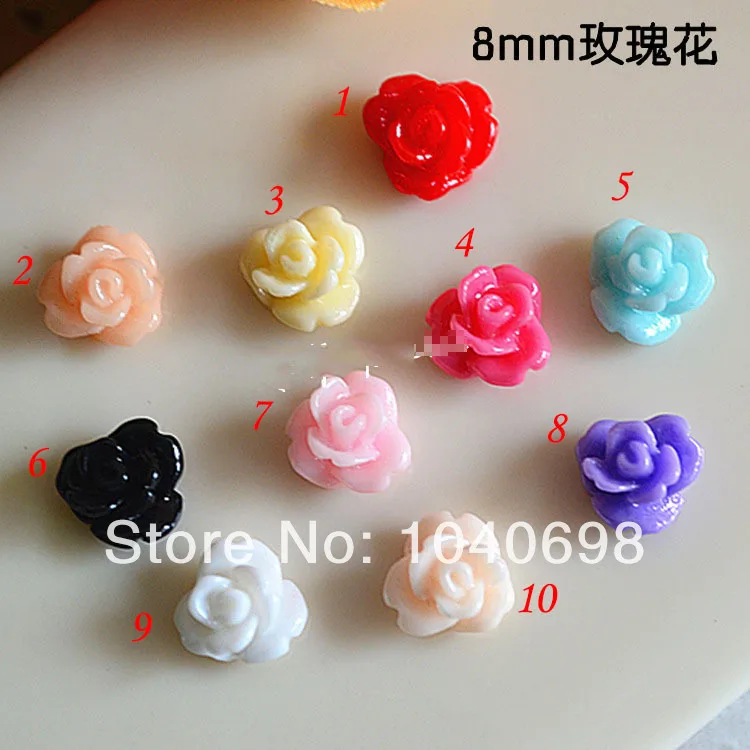 100pcs/lot 8mm cute resin flower with rhinestone flat back cabochon for DIY phone,nail art decoration Jewelry Making Findings
100pcs/lot 8mm cute resin flower with rhinestone flat back cabochon for DIY phone,nail art decoration Jewelry Making Findings