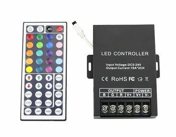 3 Channel RGB Decoder Controller 30A for LED Fiber Optic Light Strip (Decoder with 44 key remote control) ST194
3 Channel RGB Decoder Controller 30A for LED Fiber Optic Light Strip (Decoder with 44 key remote control) ST194