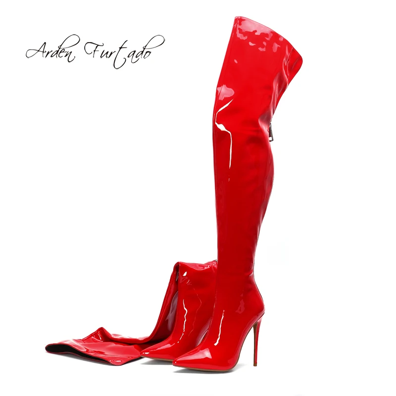 Spring autumn pointed toe 2019 stilettos heels fashion women's shoes white red sexy elegant zipper ladies over the knee boots 43
Spring autumn pointed toe 2019 stilettos heels fashion women's shoes white red sexy elegant zipper ladies over the knee boots 43