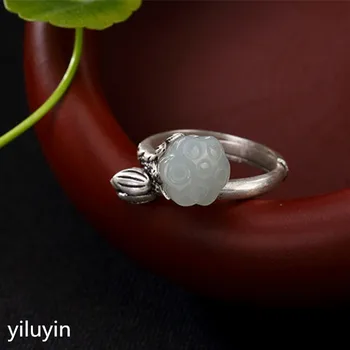 KJJEAXCMY boutique jewelry S925 Sterling Silver Antique inlaid and jade white jade rose lady's open ring finger ring
KJJEAXCMY boutique jewelry S925 Sterling Silver Antique inlaid and jade white jade rose lady's open ring finger ring