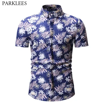 Blue Floral Hawaiian Shirt Men 2019 Summer New Short Sleeve Mens Casual Button Down Dress Shirts Beach Casual Shirt Male Chemise
Blue Floral Hawaiian Shirt Men 2019 Summer New Short Sleeve Mens Casual Button Down Dress Shirts Beach Casual Shirt Male Chemise