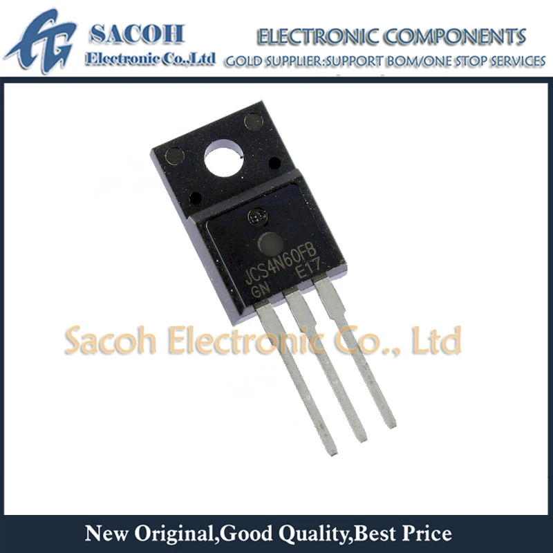 

Genuine New Original 10PCS/Lot JCS4N60FB JCS4N60F JCS4N60C JCS4N60 4N60 TO-220F 4A 600V Power MOSFET