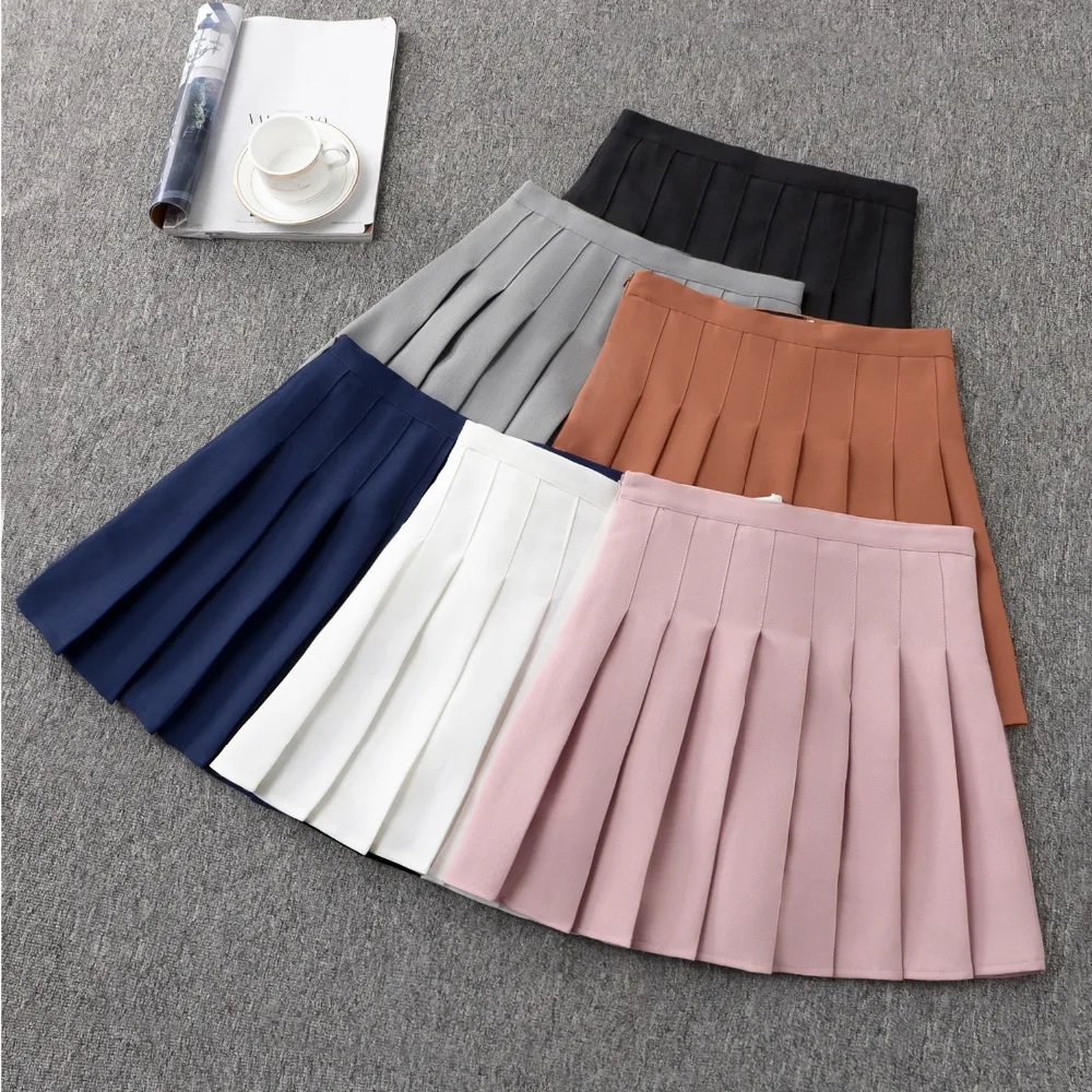 Women High Waist Pleated Skirts New Spring Autumn Vintage Solid Skirt Plus Size School Uniform Student Girl Mini Skirt SF1400
Women High Waist Pleated Skirts New Spring Autumn Vintage Solid Skirt Plus Size School Uniform Student Girl Mini Skirt SF1400