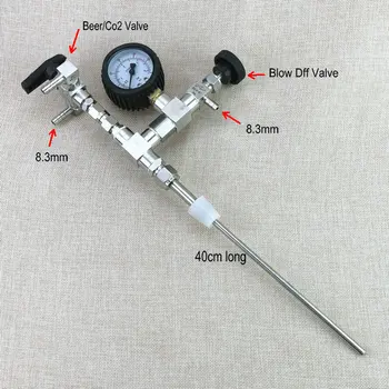 homebrew Stainless Steel Counter Pressure Beer Bottle Filler CO2 with regulator gauge
homebrew Stainless Steel Counter Pressure Beer Bottle Filler CO2 with regulator gauge