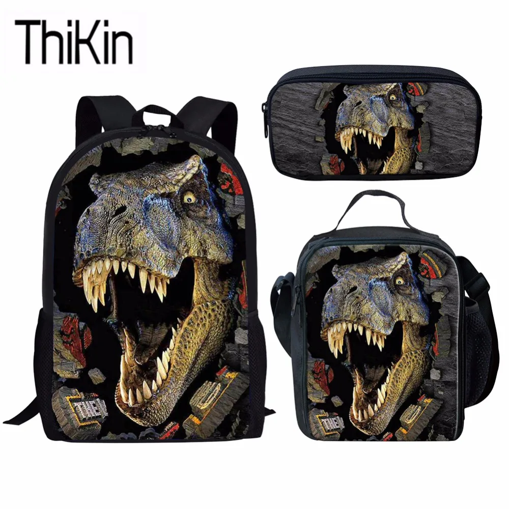 THIKIN 3Pcs/Set School Bags for Kids Boys 3D Dinosaur Printing Schoolbag Backpacks Children Cool Shoulder Backpacks Satchel
THIKIN 3Pcs/Set School Bags for Kids Boys 3D Dinosaur Printing Schoolbag Backpacks Children Cool Shoulder Backpacks Satchel