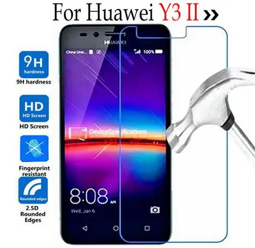 Закаленное стекло для Huawei Y3 II 2 LUA U22 Lua L21 чехол защиты экрана 4 5 дюймов защитная