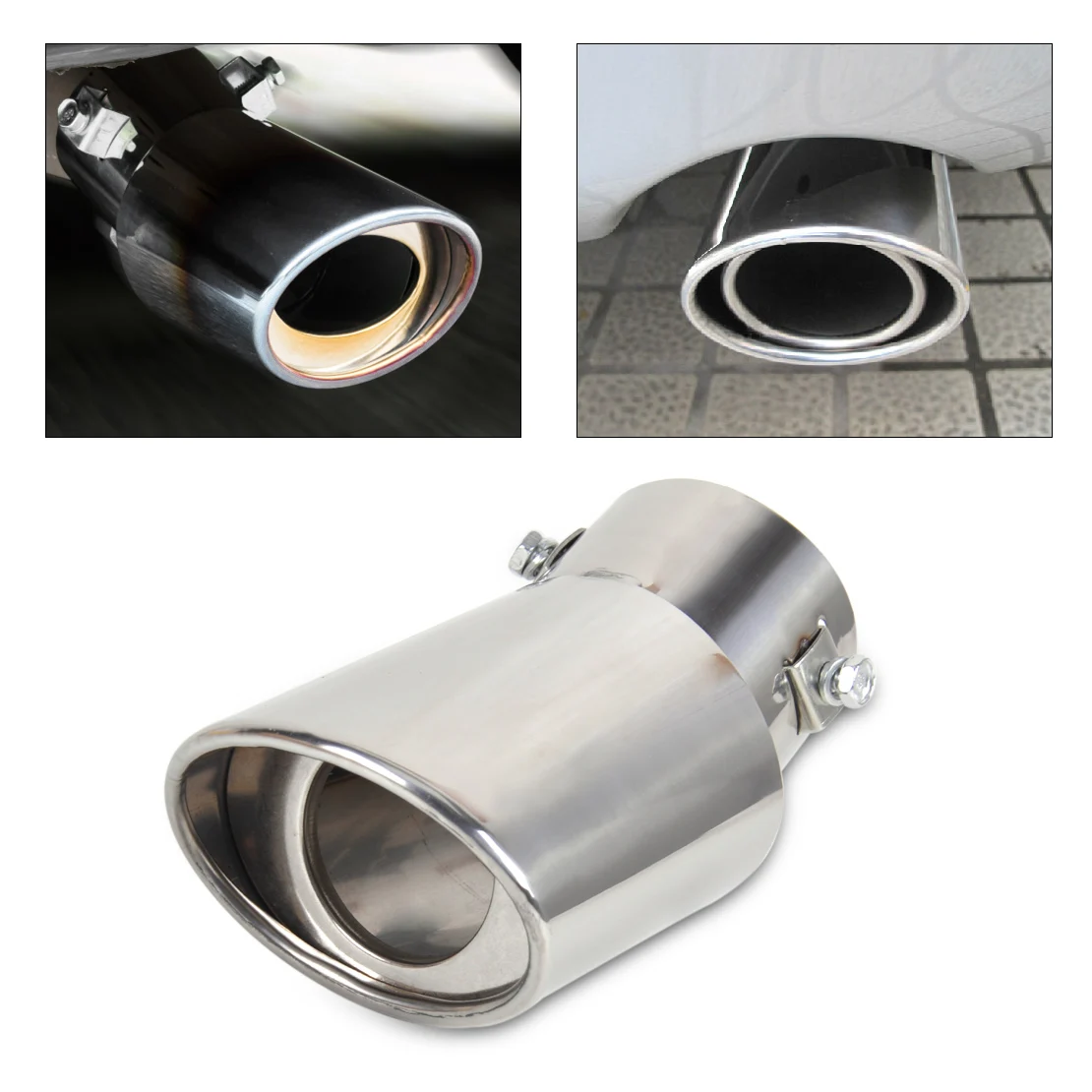 beler 1Pc New CHROME 304 STAINLESS STEEL EXHAUST TAIL MUFFLER TIP PIPE for Honda Jazz Kia Soul Nissan Tiida Versa
beler 1Pc New CHROME 304 STAINLESS STEEL EXHAUST TAIL MUFFLER TIP PIPE for Honda Jazz Kia Soul Nissan Tiida Versa