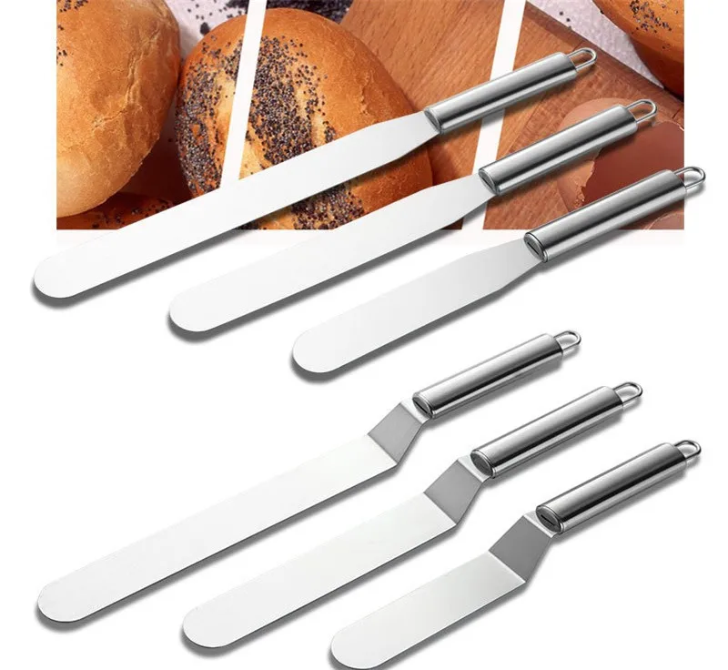 1pcs Stainless Steel Butter Cake Cream Knife Spatula for Cake Smoother Icing Frosting Spreader Fondant Pastry Cake Decorating
1pcs Stainless Steel Butter Cake Cream Knife Spatula for Cake Smoother Icing Frosting Spreader Fondant Pastry Cake Decorating