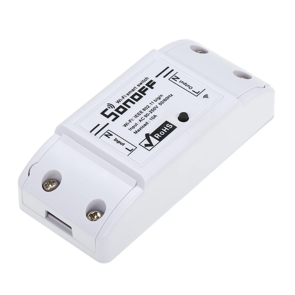 SONOFF Basic 10A/2200W Wireless Remote Switch Wifi Switch Works with Alexa for Google Home Timer for Android/IOS APP Control
SONOFF Basic 10A/2200W Wireless Remote Switch Wifi Switch Works with Alexa for Google Home Timer for Android/IOS APP Control