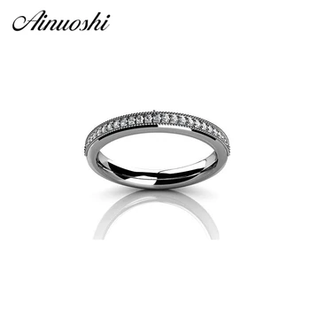 AINOUSHI Wholesale Round 925 Sterling Silver Ring SONA NSCD Lady's Party Finger Rings High Quality White
AINOUSHI Wholesale Round 925 Sterling Silver Ring SONA NSCD Lady's Party Finger Rings High Quality White