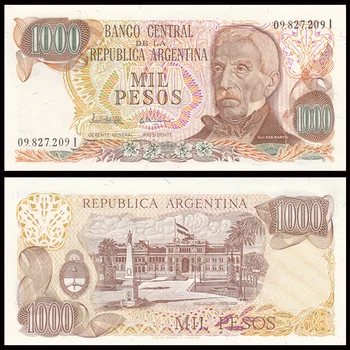 Argentina 1000 Pesos, 1976-1983, P-304d, Exit Circulated, UNC, Uncirculated, Collection, Gift, America, Original Paper Notes
Argentina 1000 Pesos, 1976-1983, P-304d, Exit Circulated, UNC, Uncirculated, Collection, Gift, America, Original Paper Notes